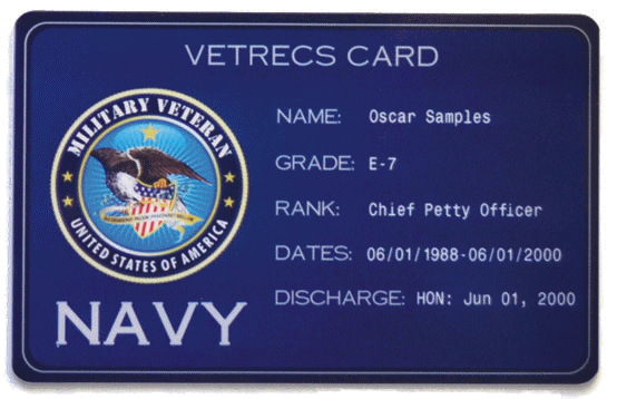 VetRecs Card<sup><small>TM</sup></small> VetRecs Card<sup><small>TM</sup></small>